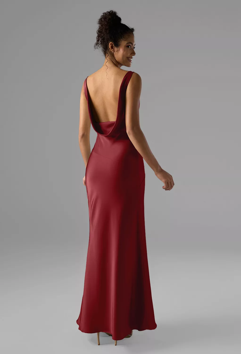 AW Rachael Burgundy  Fall Wedding Guest Dresses